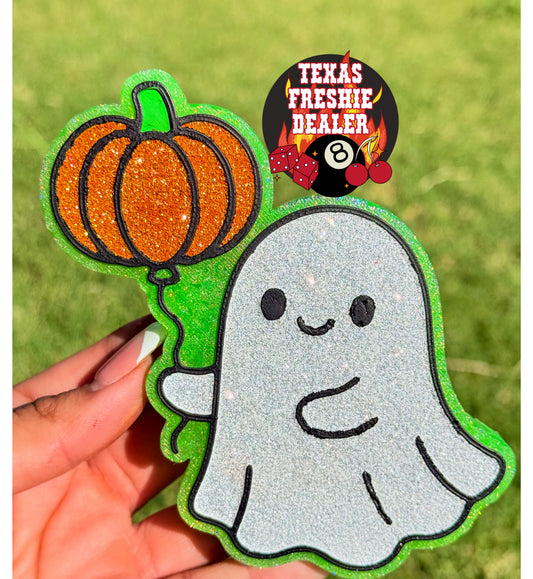 Ghost w/Pumpkin Balloon