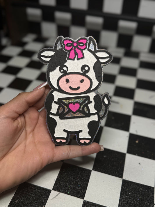 Cow with Letter