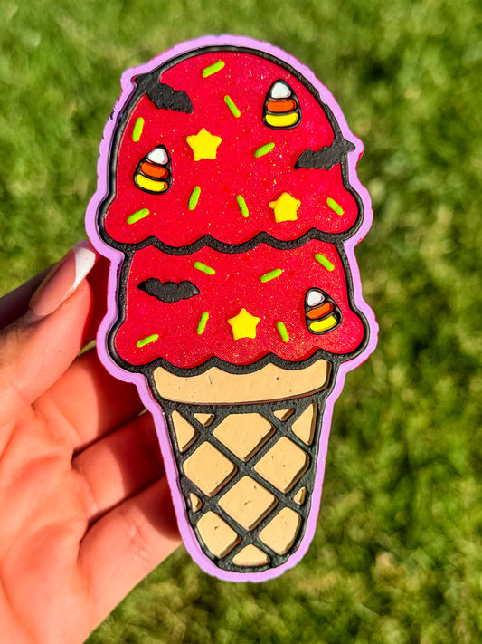 Spooky Ice Cream Cone