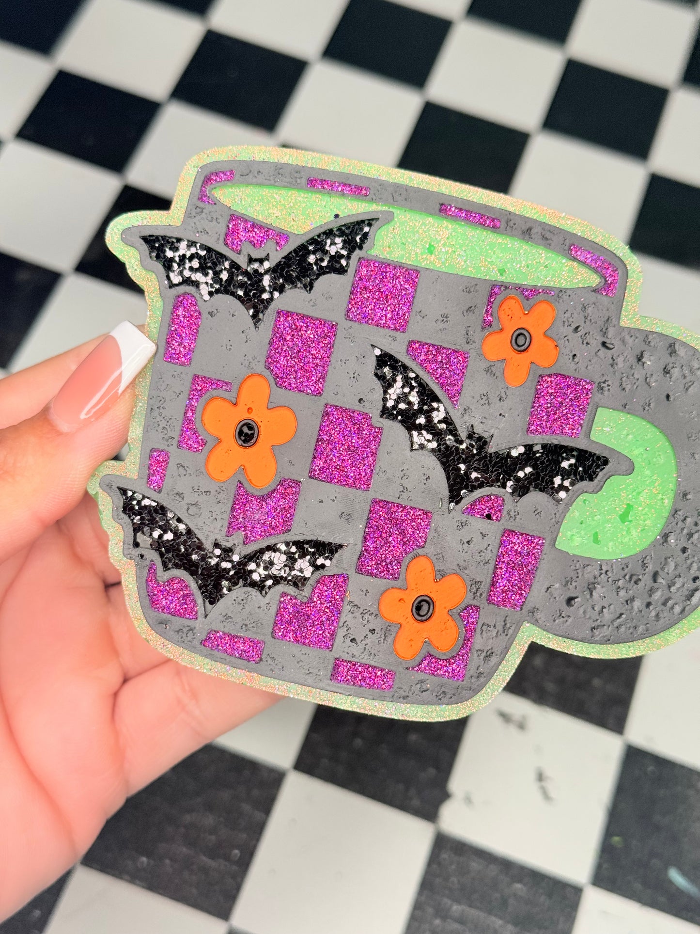 Checker Spooky Mug